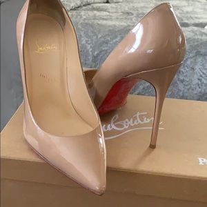 Nude Patent Christian Louboutin Piaglle  size 41.